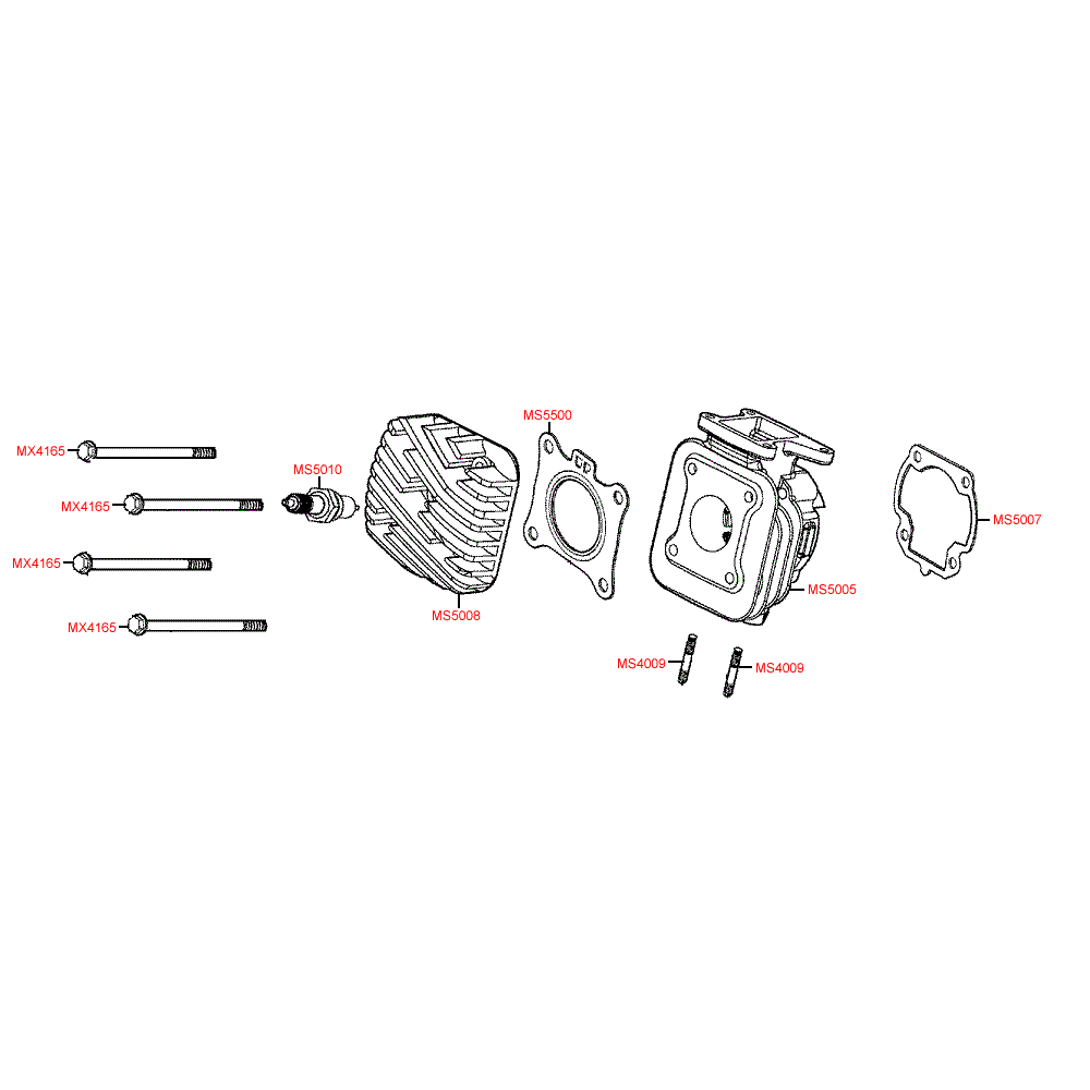 E02 cylinder & cylinder head